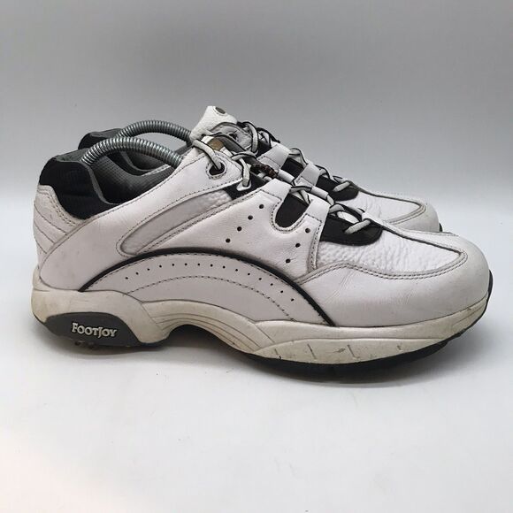 Footjoy Gold SuperLites Shoe Men’s 10M Soft Spike Flex Stability 56732 Hydolite - Picture 1 of 11